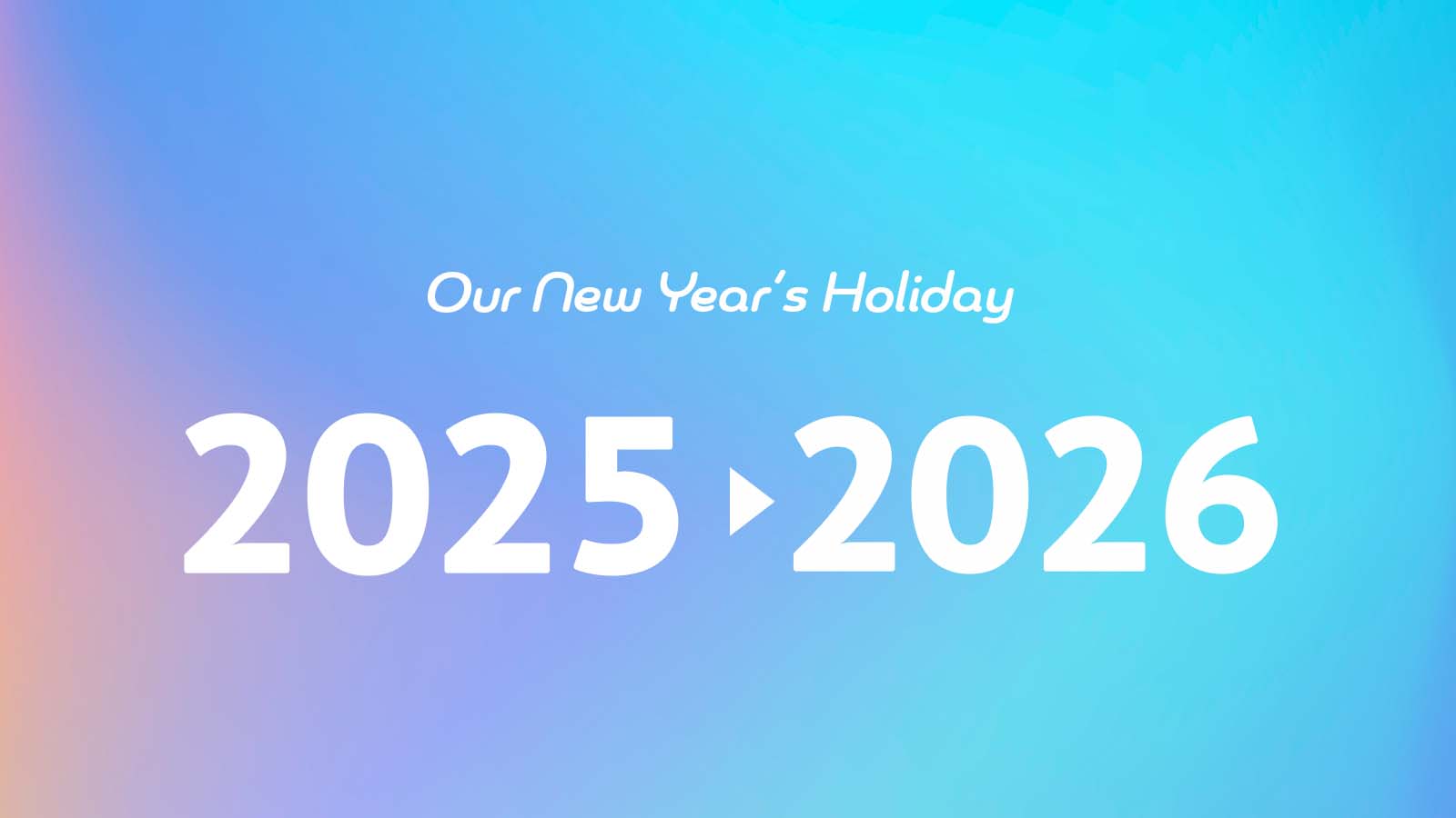 年末年始の営業についてのお知らせ